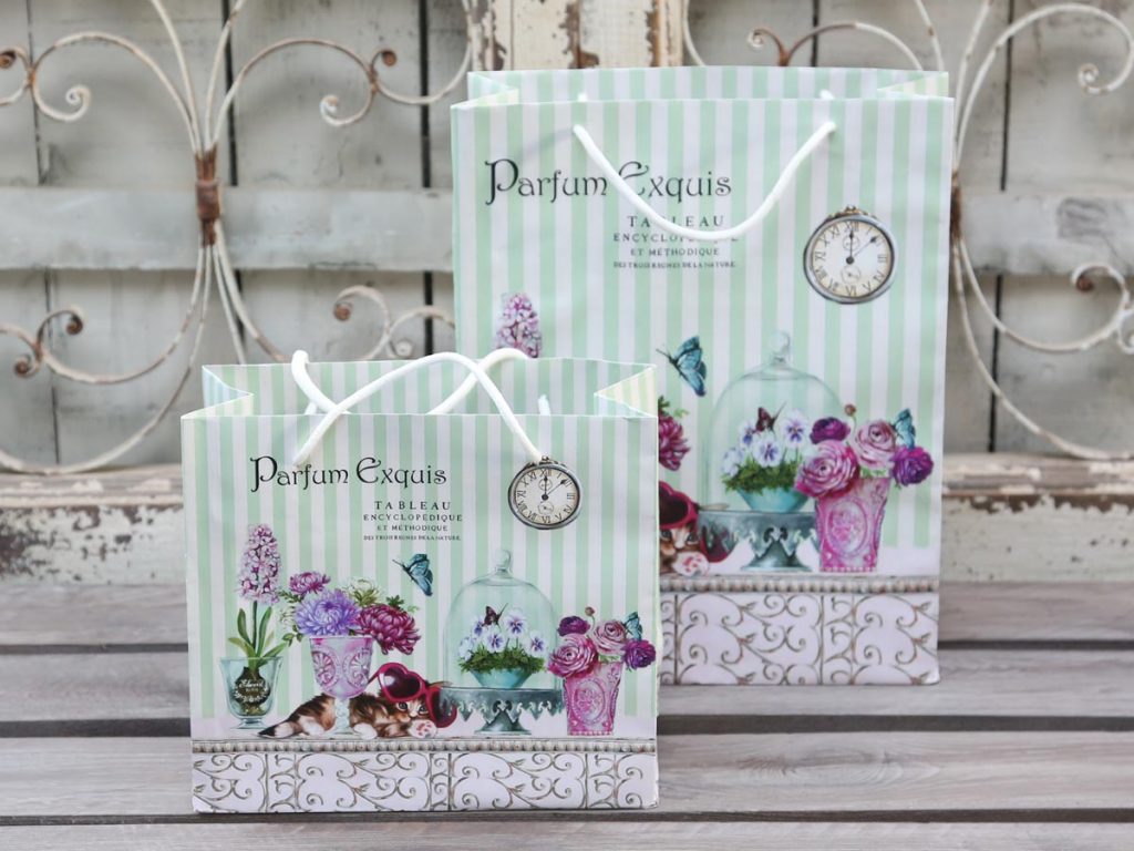 Geschenkidee: Geschenktasche mit Griff “Parfum Exquis”