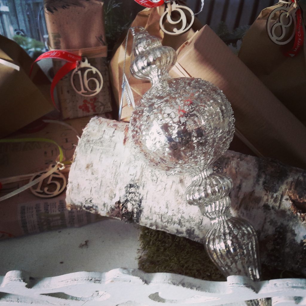 Weihnachsdekoration: Weihnachtsbaumschmuck Bauernsilber