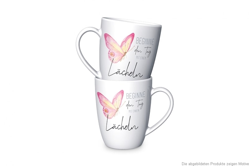 BECHER Beginne den Tag mit einem Lächeln 9506641 BECHER 250ML “Beginne den Tag mit einem Lächeln”