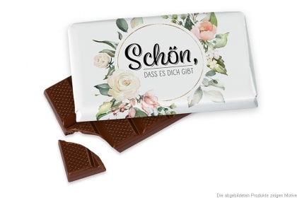 SCHOKOLADE BLUMEN 40G Schön, dass es dich gibt 4046611 SCHOKOLADE BLUMEN 40G “Schön, dass es dich gibt”