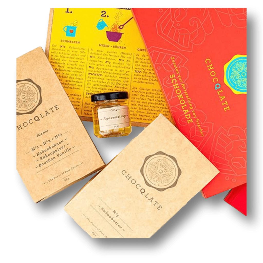 SCHOKOLADE SELBER MACHEN – SET ROT MIT FORM