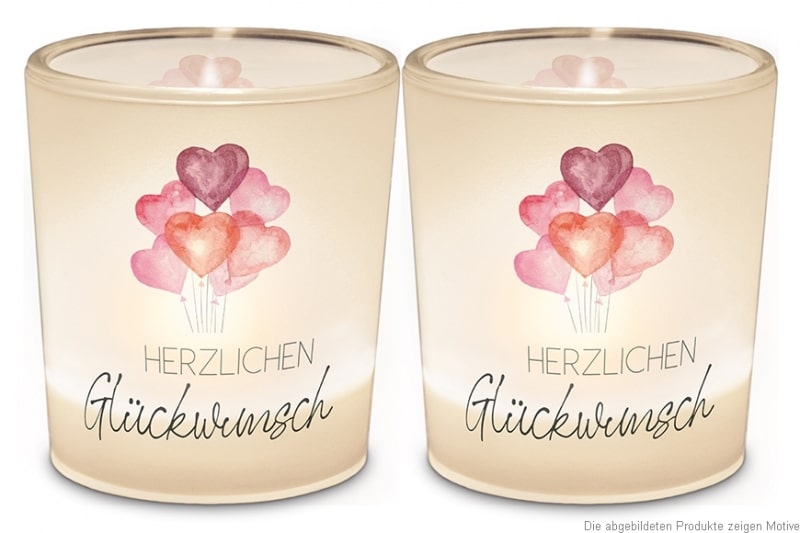TEELICHT Herzlichen Glückwünsch 6406621 TEELICHT D6H6 “Herzlichen Glückwünsch”