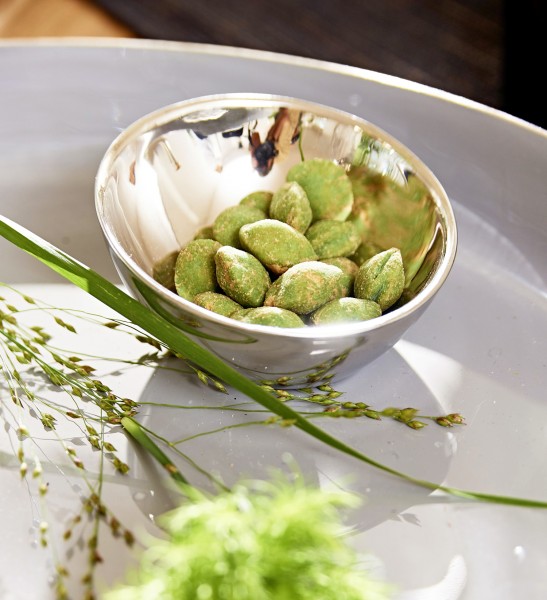 3 Schalen Asti auf Tablett, Edelstahl _3 3 Schalen Asti auf Tablett, Edelstahl