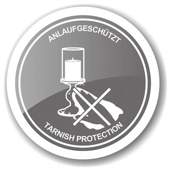 Anlaufgesch Windlicht Sanremo, edel versilbert, anlaufgeschützt