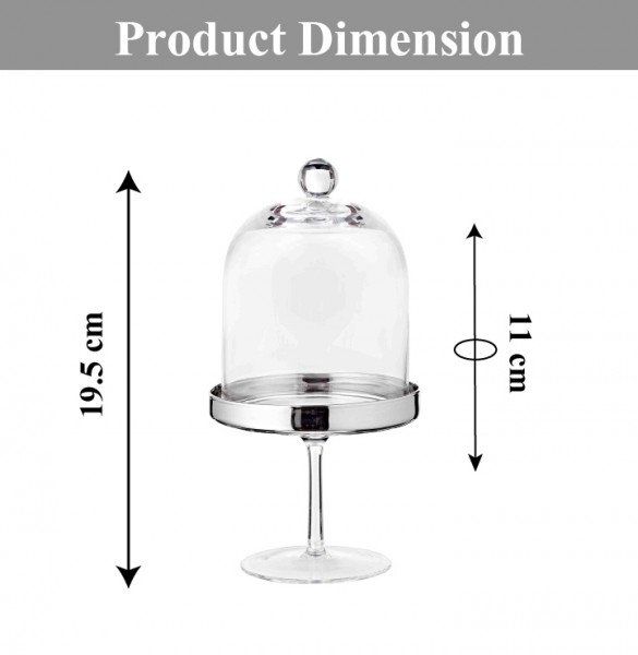 Bonboniere Glasdose Candy Bar auf Fuß Leos_1 Bonboniere Glasdose Candy Bar auf Fuß Leos, Kristallglas mit Platinrand