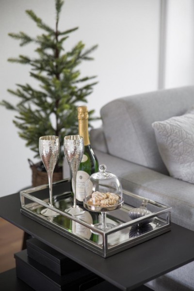 Bonboniere Glasdose Candy Bar auf Fuß Leos_3 Bonboniere Glasdose Candy Bar auf Fuß Leos, Kristallglas mit Platinrand