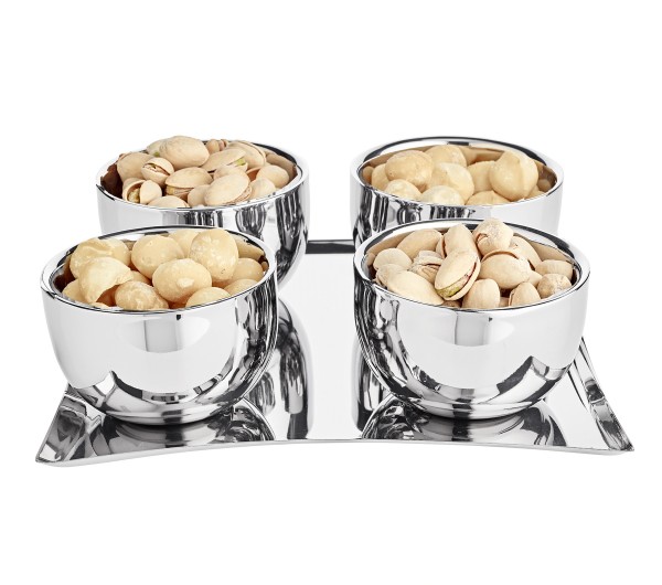 Eiscreme-Set Madeleine, 4 Becher plus Tablett_1 Eiscreme-Set Madeleine,  4 Becher plus Tablett