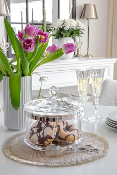 Glasschale Servierbox Vigo mit Deckel_1 Glasschale Servierbox Vigo mit Deckel