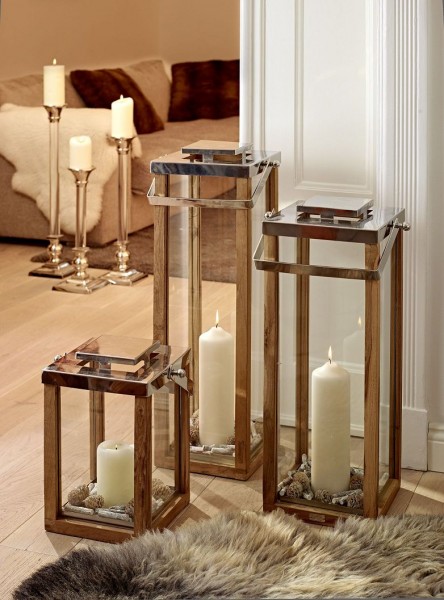 Laterne Windlicht Miami mit klappbarem Griff Höhe 60 cm_1 Laterne Windlicht Miami mit klappbarem Griff Höhe 60 cm