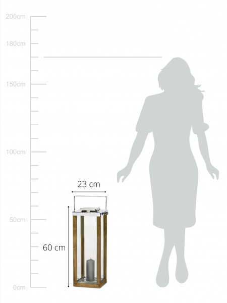 Laterne Windlicht Miami mit klappbarem Griff Höhe 60 cm_2 Laterne Windlicht Miami mit klappbarem Griff Höhe 60 cm