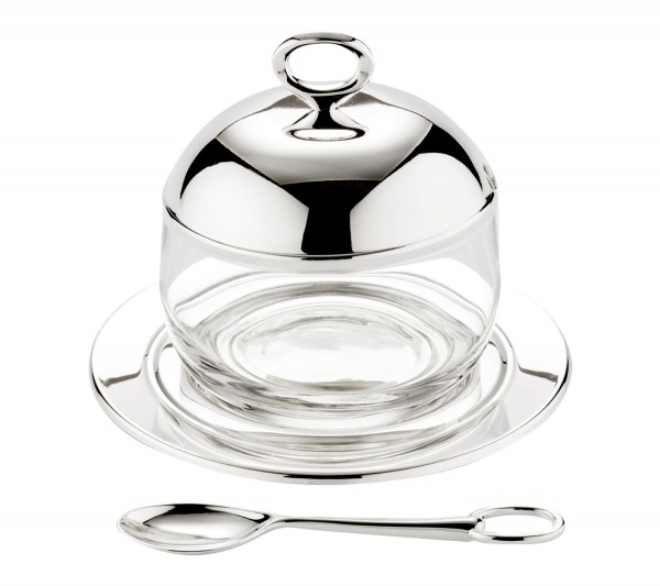 Marmeladenglas Jago mit Untersetzer und Löffe_3884 Marmeladenglas Jago mit Untersetzer und Löffel