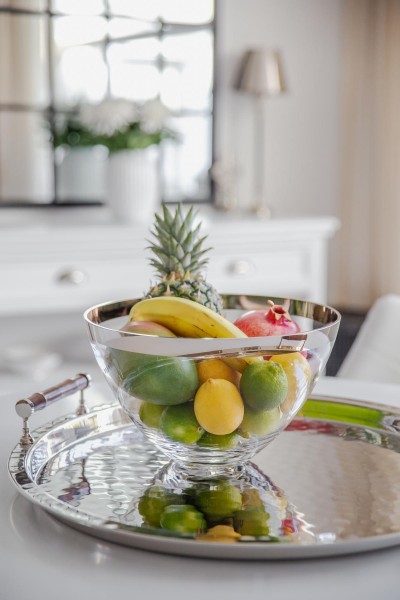 Schale Dekoschale Holly, Kristallglas mit Platinrand_4 Schale Dekoschale Holly, Kristallglas mit Platinrand