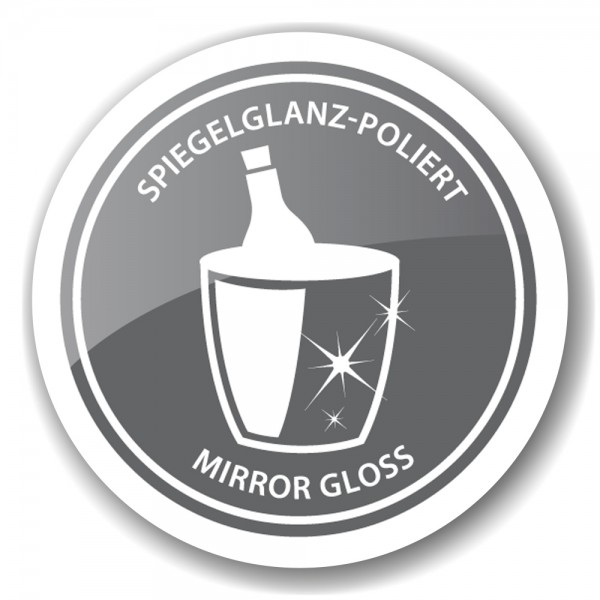 Spiegelglanz-poliert-K-hler- Windlicht Banu mit Glas Höhe 31 cm