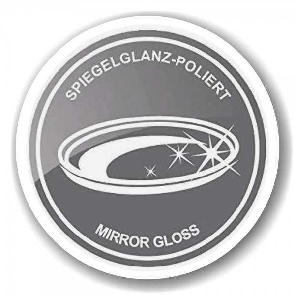 Spiegelglanz-poliert-Tablett- 3 Schalen Asti auf Tablett, Edelstahl