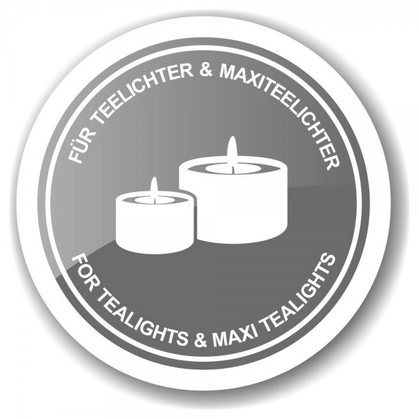 Teelicht- Windlicht Teelichtglas Kerzenglas Raute, schwarz, Höhe 13 cm