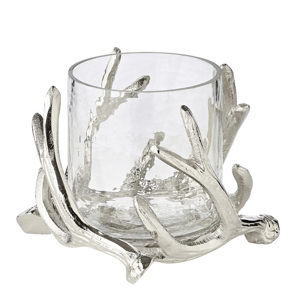 Windlicht Kingston mit Glas Geweih-Design_0533 Windlicht Kingston mit Glas Geweih-Design