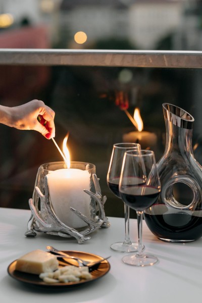 Windlicht Kingston mit Glas Geweih-Design_4 Windlicht Kingston mit Glas Geweih-Design