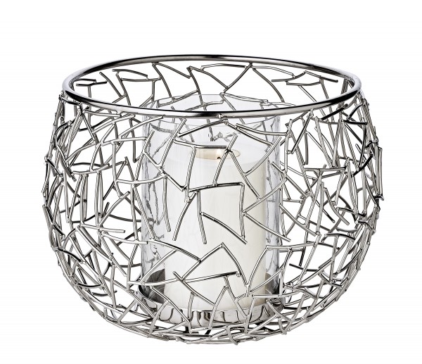 Windlicht Milano, mit Glas Höhe 19 cm_0200 Windlicht Milano, mit Glas Höhe 19 cm