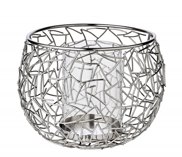 Windlicht Milano, mit Glas Höhe 19 cm_1 Windlicht Milano, mit Glas Höhe 19 cm