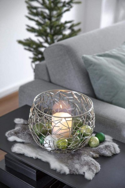 Windlicht Milano, mit Glas Höhe 19 cm_2 Windlicht Milano, mit Glas Höhe 19 cm