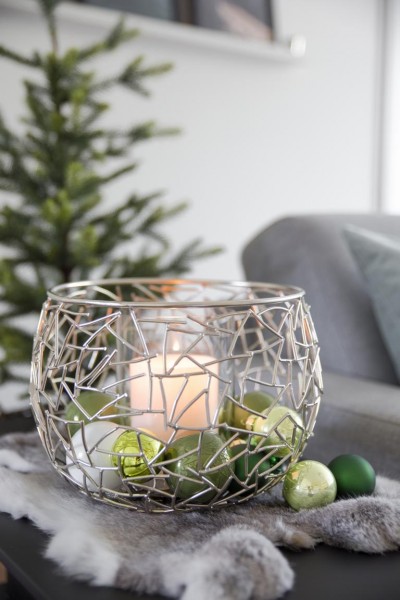 Windlicht Milano, mit Glas Höhe 19 cm_3 Windlicht Milano, mit Glas Höhe 19 cm