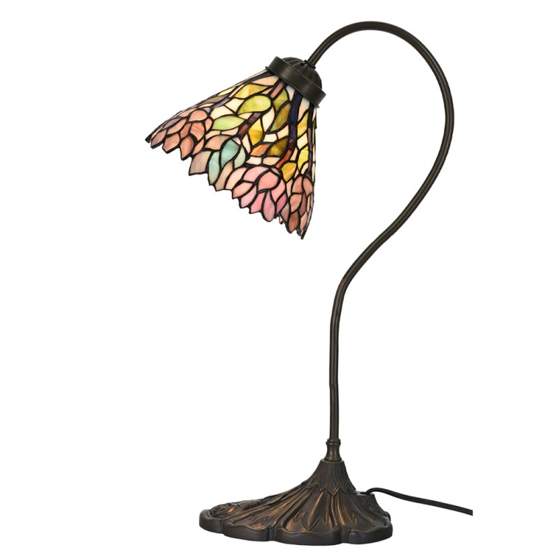 1__5ll-6162-tiffany-tischlampe-o-20x51-cm-rosa-beige-metall-glas-schreibtischlampe-tiffany Tischlampe Tiffany Stil Tischleuchte Tiffanylampe Schreibtischlampe